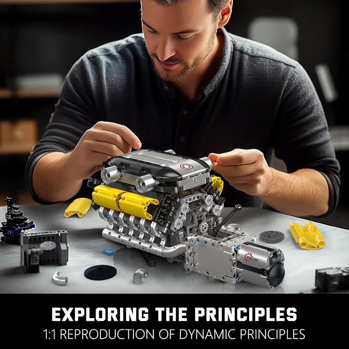 Motorized Lamborghini V12 Engine