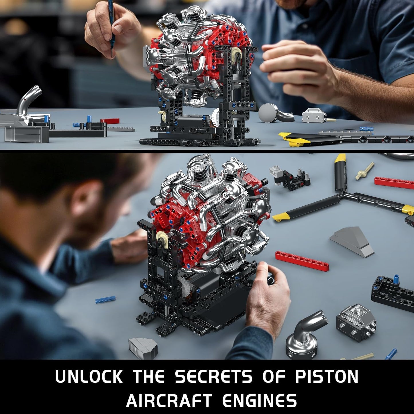 Moteur motorisé à 7 cylindres