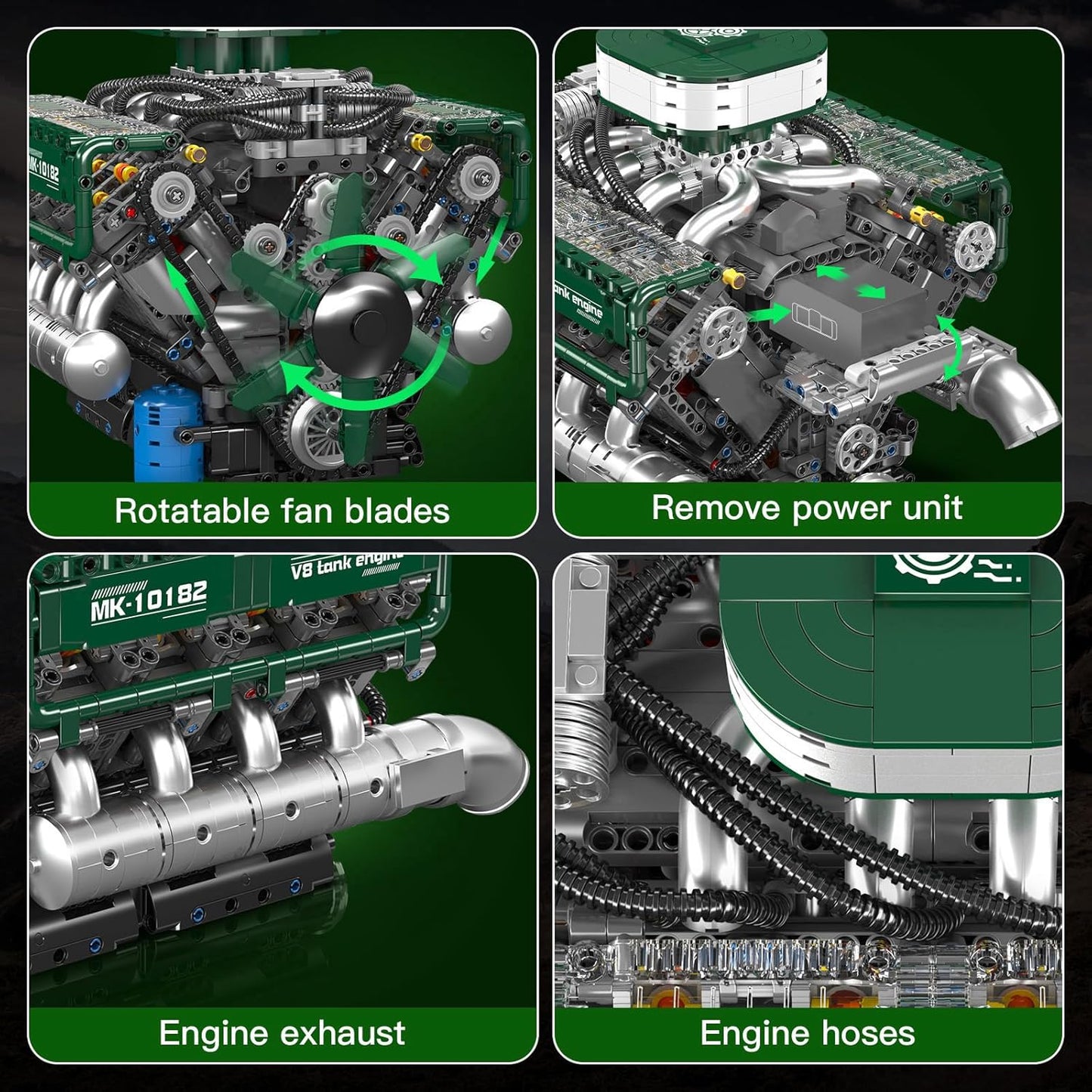 Motorized V8 Tank Engine