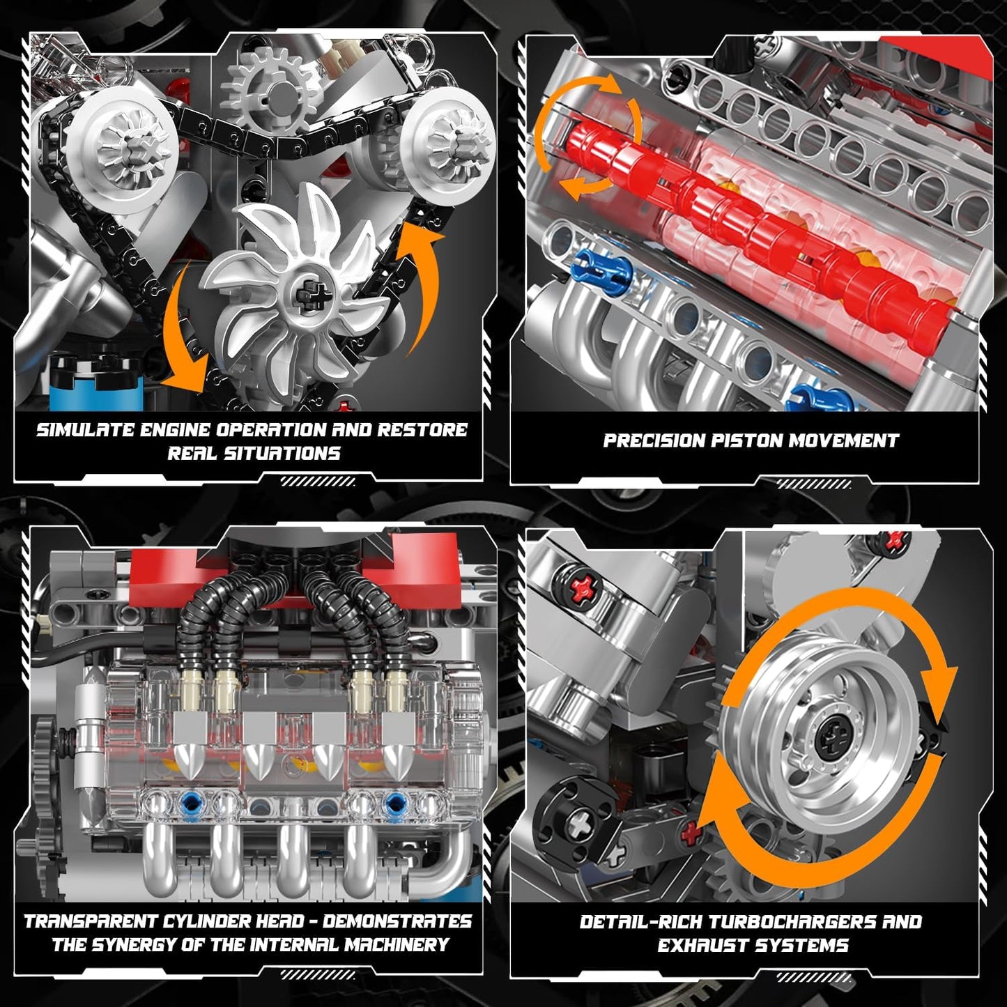 Moteur V8 motorisé