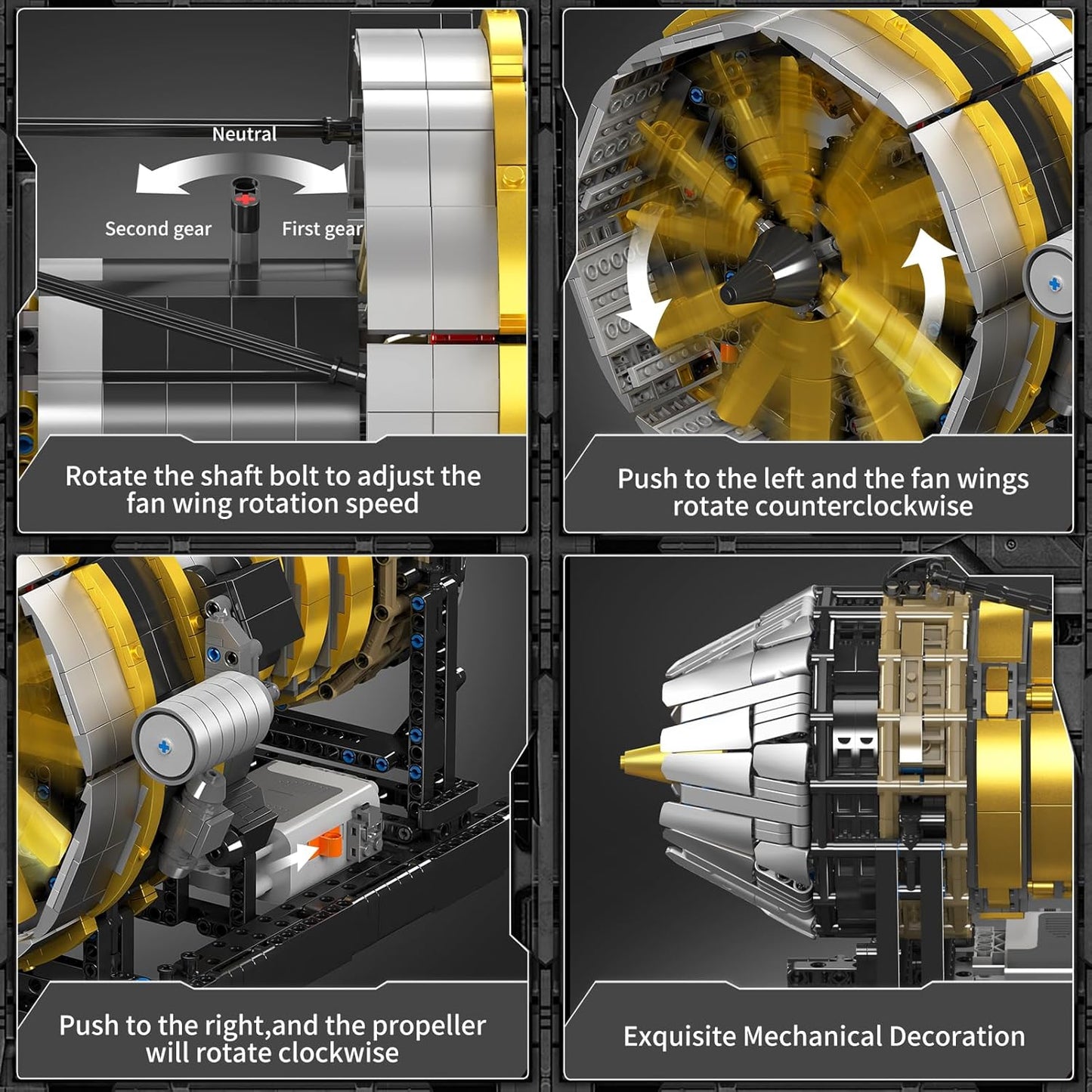 Moteur à turbine motorisée