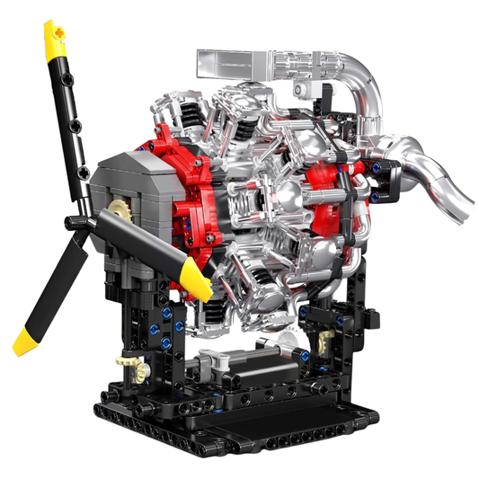 Motor de 7 cilindros motorizado