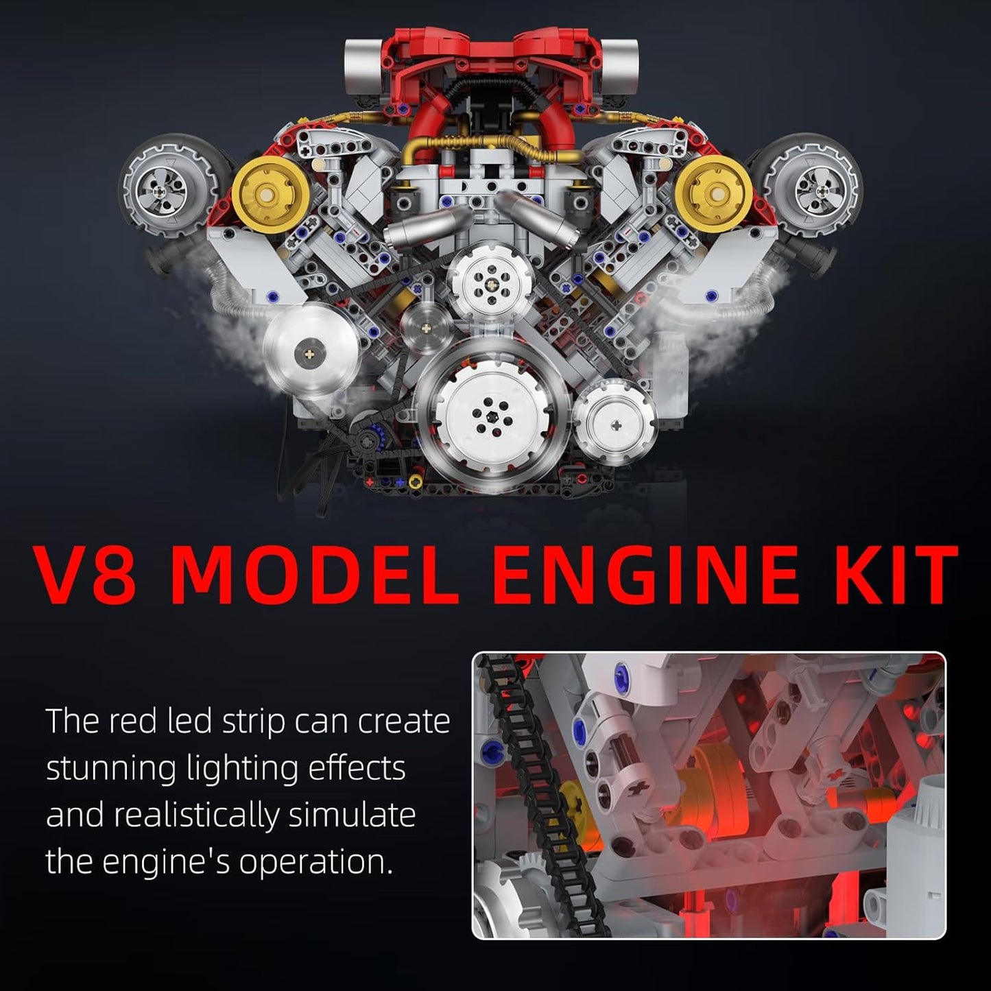 App-Controlled Ferrari V8 Engine