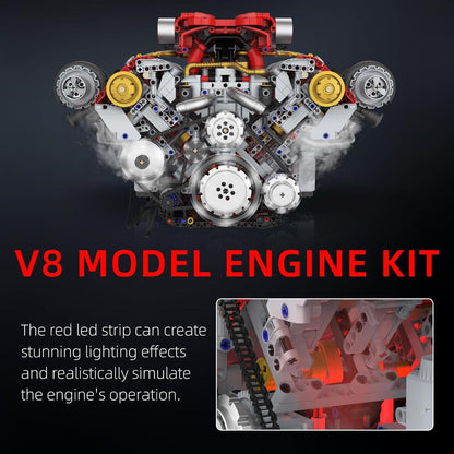 App-Controlled Ferrari V8 Engine