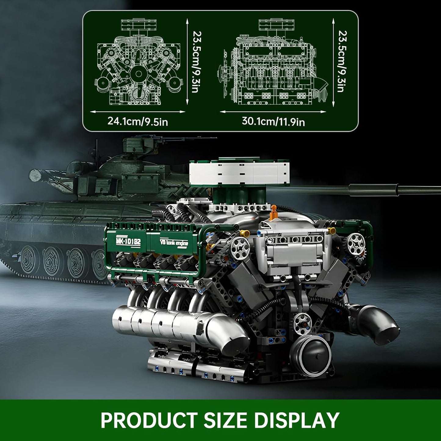 Motorized V8 Tank Engine