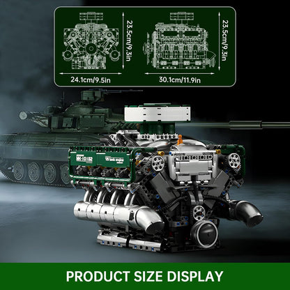 Motorized V8 Tank Engine