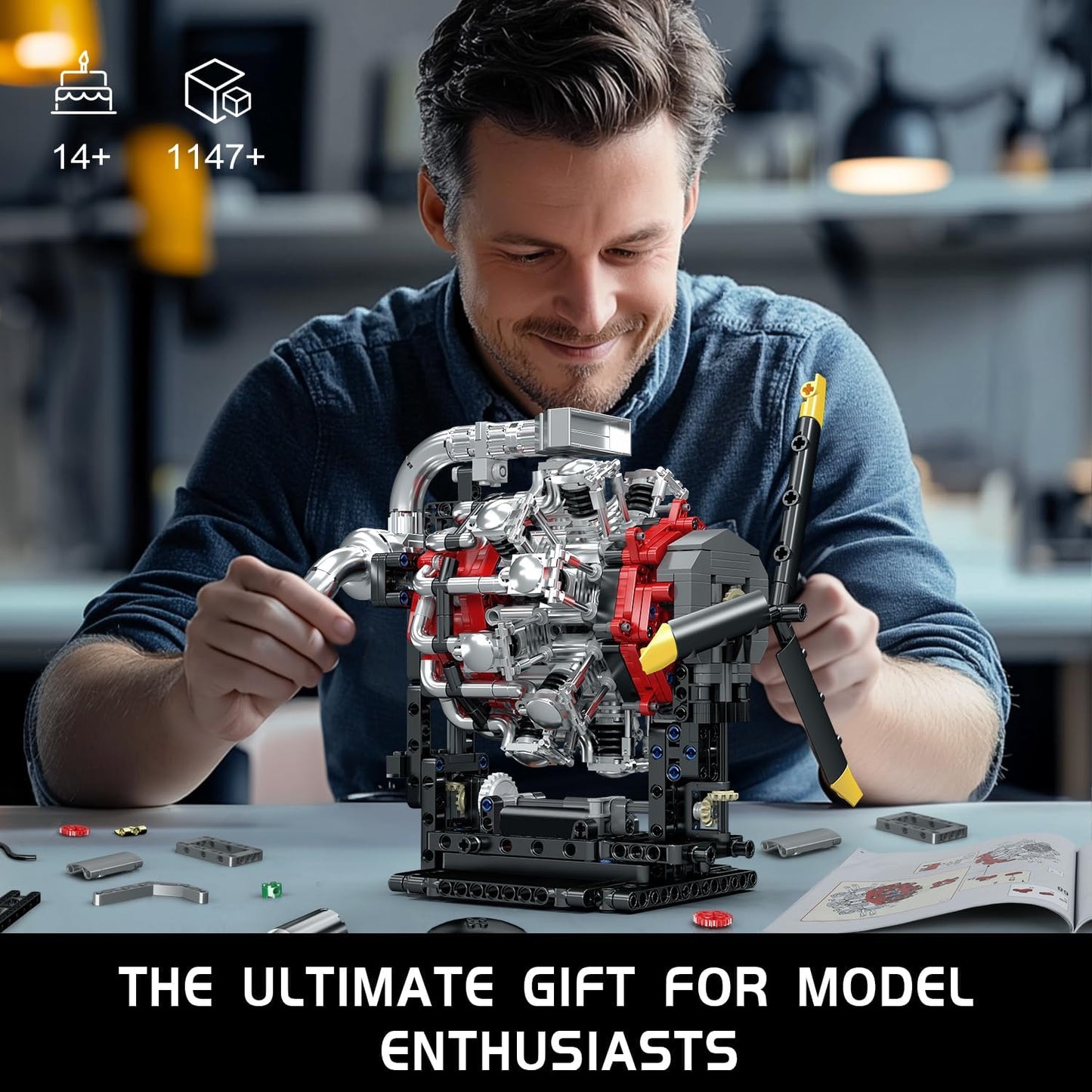 Motorized 7-Cylinder Engine