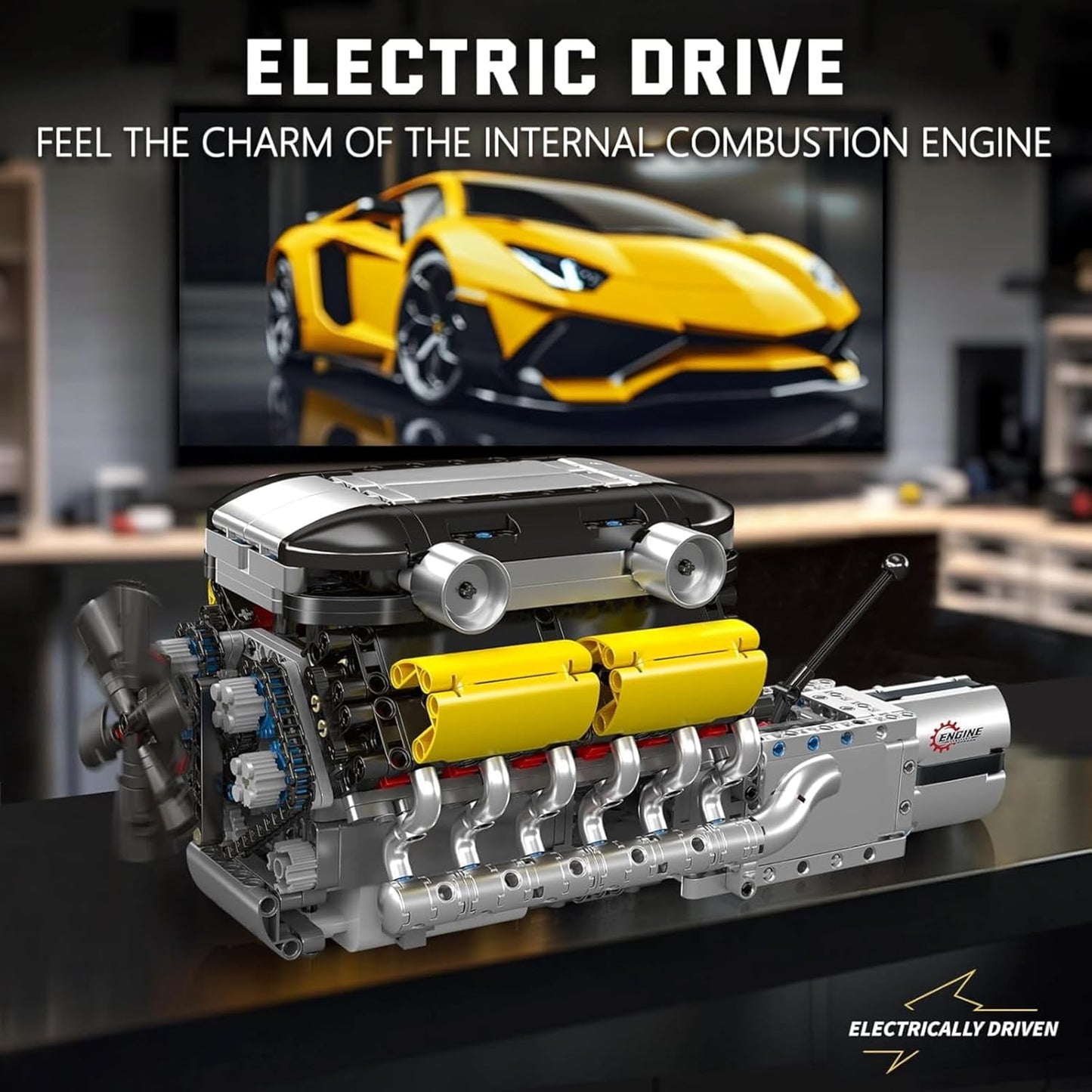 Motorized Lambo V12 Engine