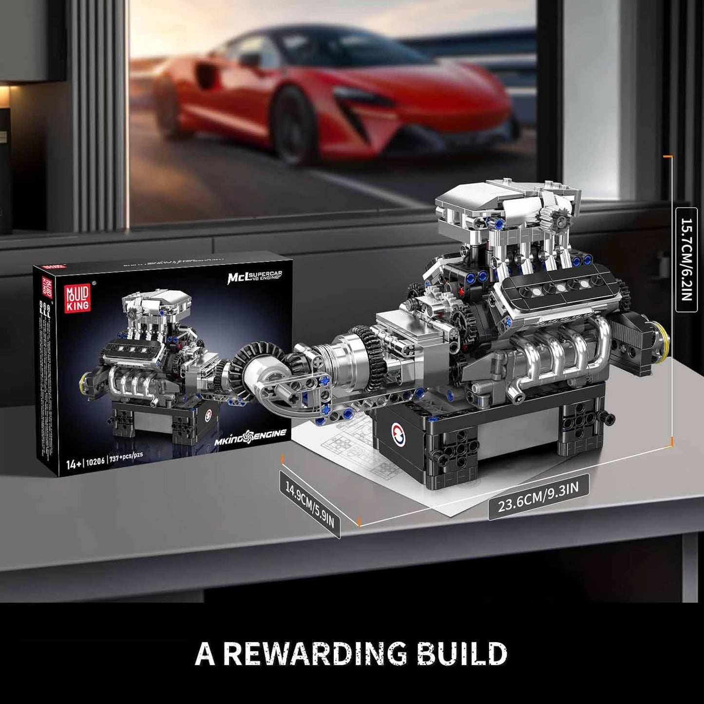 Motorized Turbocharged V8 Engine