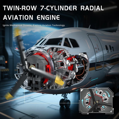 Motorized 7-Cylinder Engine