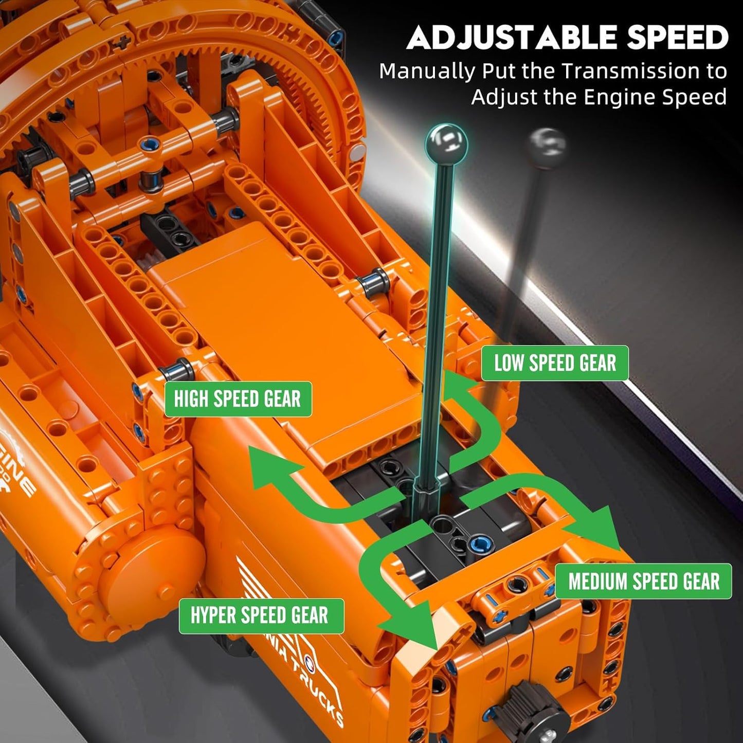 Motorized Truck Engine & Transmission