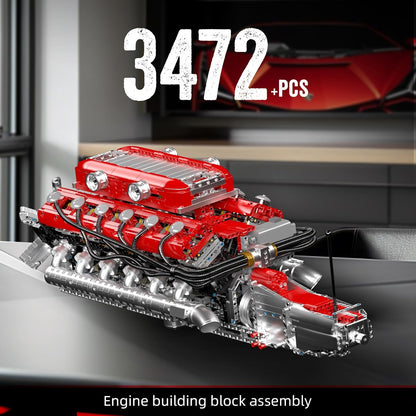Motorized V12 Supercar Engine