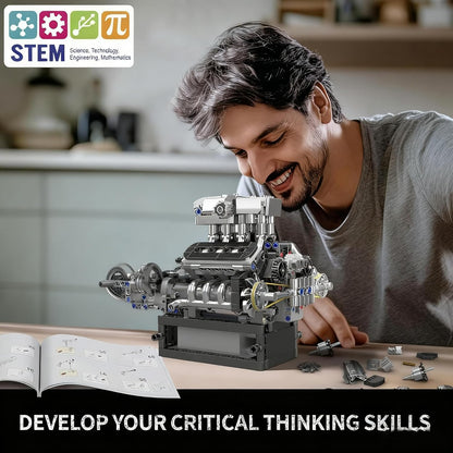 Motorized Turbocharged V8 Engine