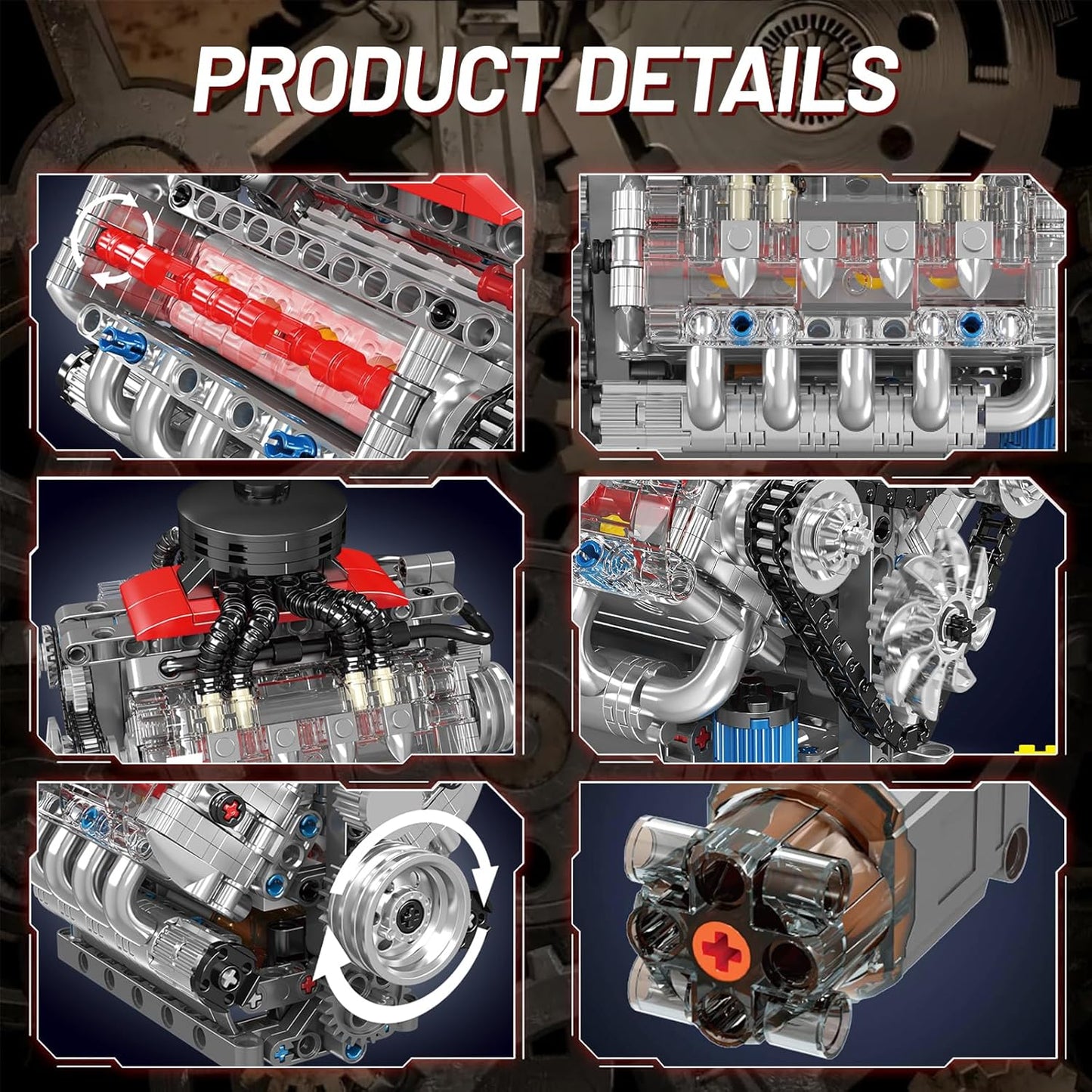 Motorized Chevy V8 Engine