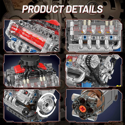 Motorized Chevy V8 Engine