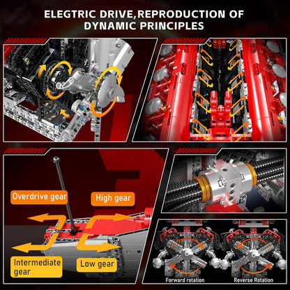 Motorized V12 Supercar Engine