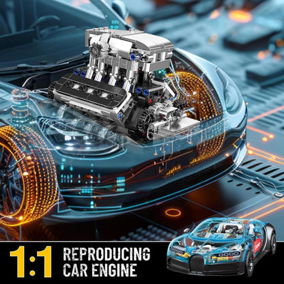 Motorized Turbocharged V8 Engine