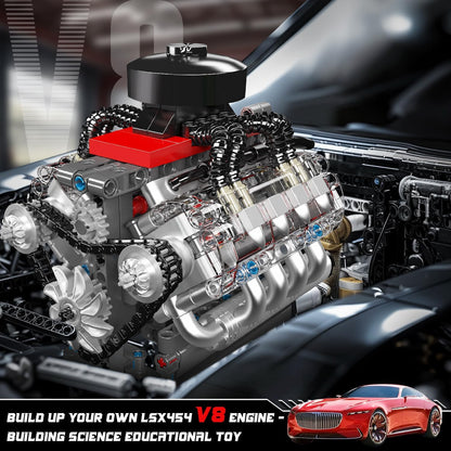 Motorized Chevy V8 Engine