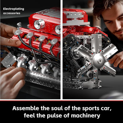 Motorized V12 Supercar Engine