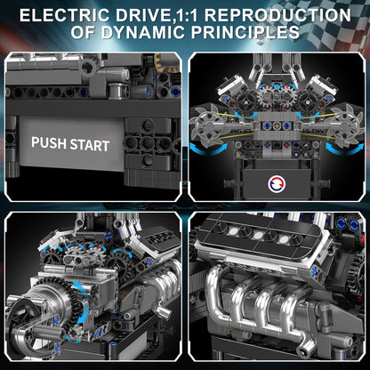 Motorized Turbocharged V8 Engine