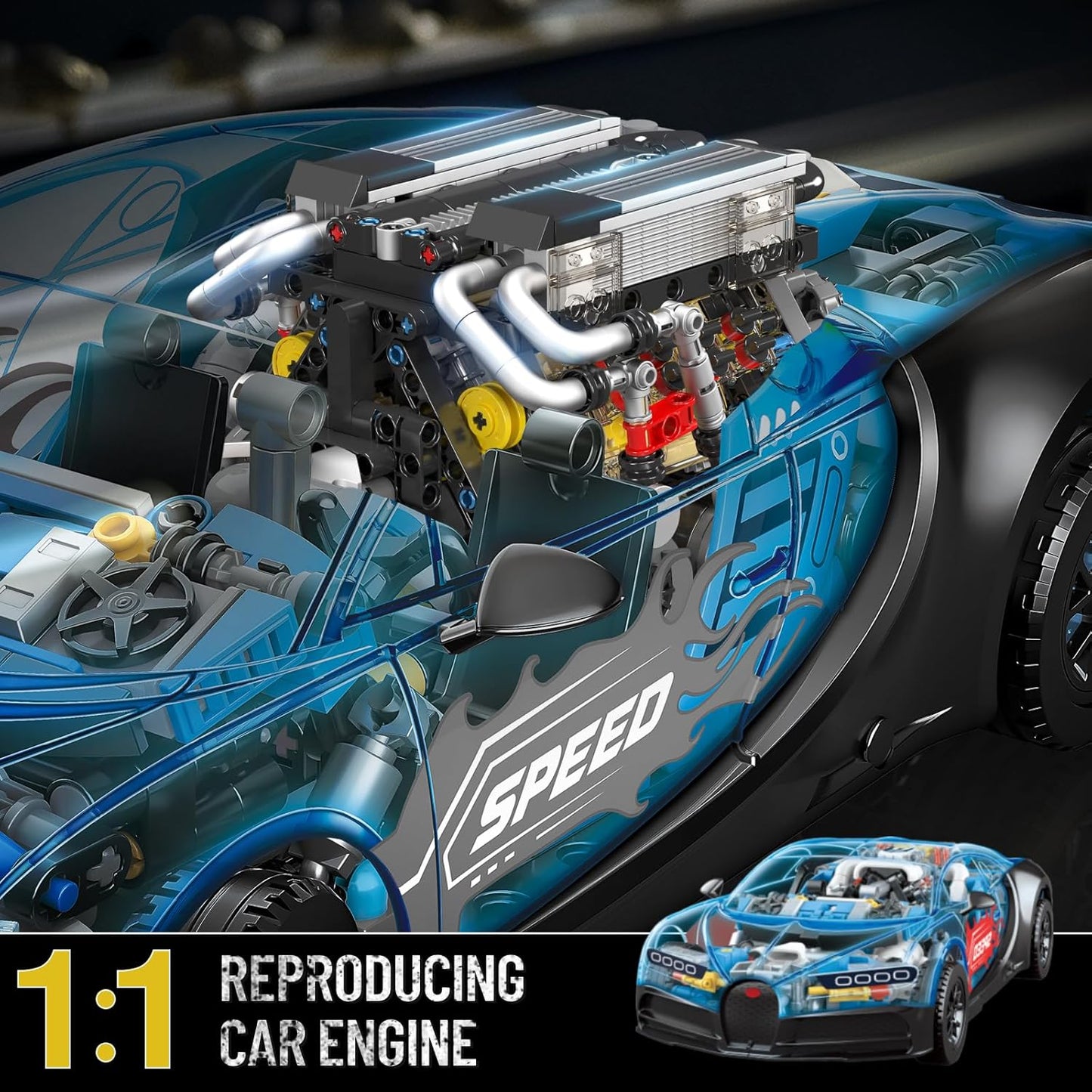 Motorized W16 Engine