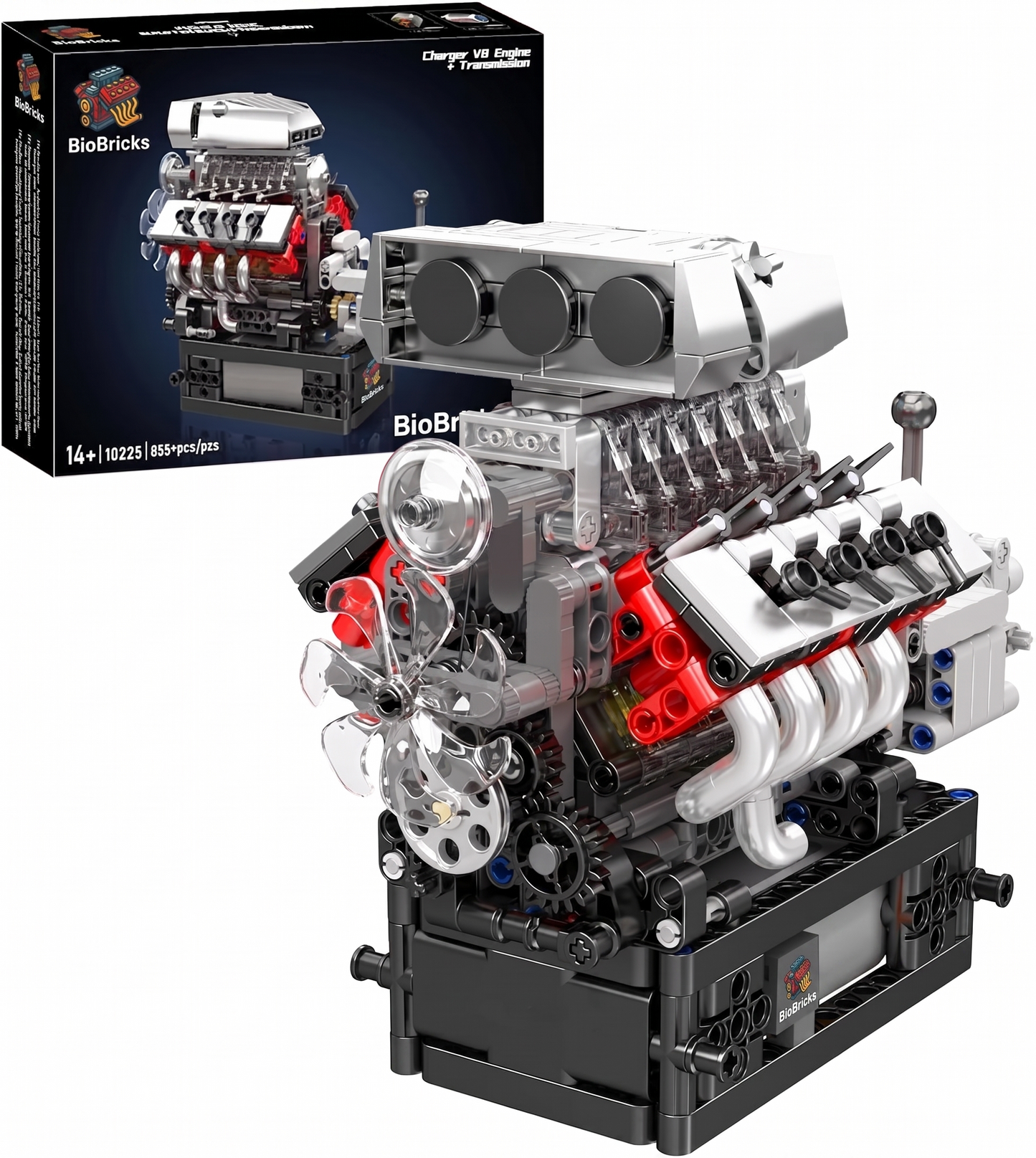 Motorized Muscle Car V8 Engine